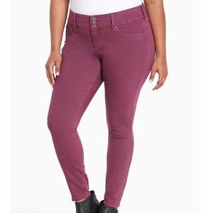 Torrid Jeggings Plum Wash